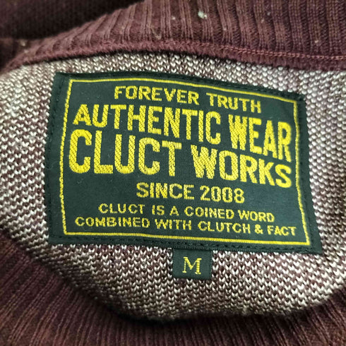 クラクトワークス Cluct Works THE HEART IS THE ROOT ウール アクリル クルーネック ニット セーター メンズ JPN:M